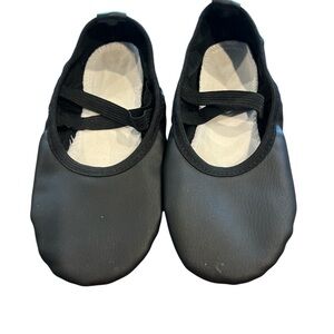 Kids Black Ballet Slippers